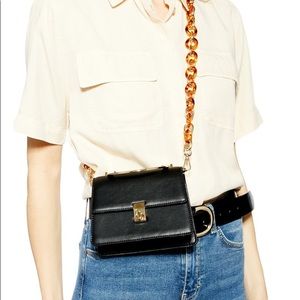 Topshop “Champagne” Mini Shoulder Bag